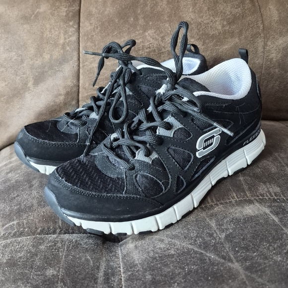 Skechers Sport Women's Black Flexsole Running Athletic Shoes 6 - Picture 3 of 13
